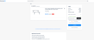 2 Mesas plagables 180cm Thinia Home por solo 53,95€