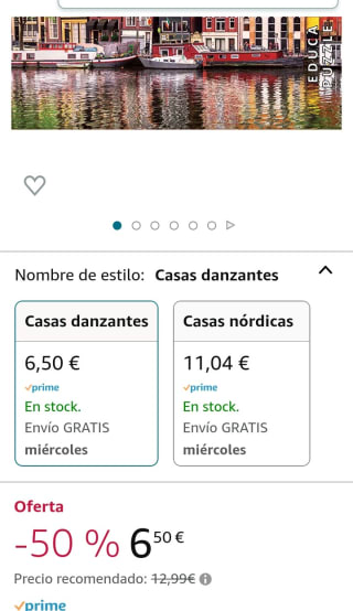 Educa - Ámsterdam, Puzzle de 1000 Piezas por 6,50€.