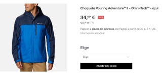 Chaqueta para Hombre Columbia Pouring Adventure™ II por 34.99€