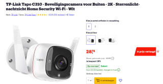 TP-Link Tapo C310 WiFi 2K bewakingscamera voor €28,74 bij Bol