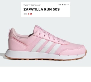 Zapatillas Casual para Mujer adidas Run 50s por 25€