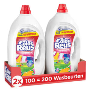2x 4,5L Color Reus vloeibaar wasmiddel (200 wasbeurten) voor €25 bij Plein