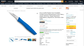 Arcos Cuchillo Pelador Acero Inoxidable Serie Nova por 1,92€