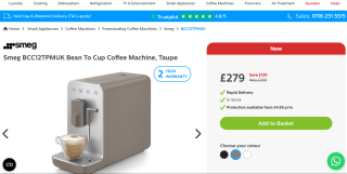 Smeg Bean to Cup Coffee Machine - £279