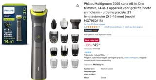 Philips Multigroom 7000-serie All-in-One trimmer voor €45,99 via Amazon Prime