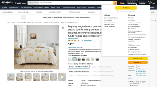 Freyamy Juego de cama por 14,92€