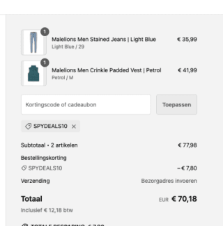 Malelions Sale: 70% +10% korting + gratis verzending