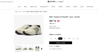 Zapatillas NIKE Sneakers Air Peg 2K5 Cuero Mujer a tan solo 39,99€