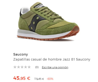 Zapatillas casual de hombre Saucony Jazz 81 por 45.95€