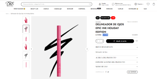 Delineador de ojos Nyx Pmu Epic Ink Holiday Edition por $7.990