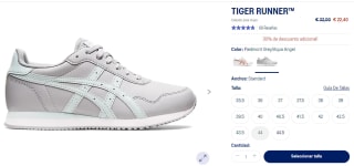 Zapatillas Asics Tiger Runner de mujer por 22.40€