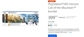 PlayStation VR2 + Horizon Call bundle voor €399,99 in de PlayStation Store