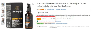 Aceite para barba Smokkin Premium 50 ml por 7,79€