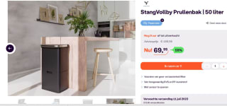 Prullenbak met Sensor - 50 L voor €69,96 bij iBOOD