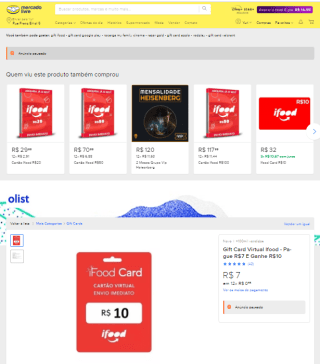 Pague R$7 em Gift Card Ifood e Ganhe R$10