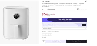 Freidora de aire - Xiaomi Mi Smart Air Fryer, 1500 W, 3.5 l por 47.99€