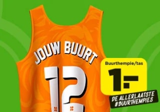 Oranje Buurthempie voor €1 bij Plus