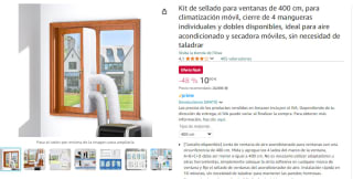 Kit de sellado para ventanas para climatización móvil por 10,90€