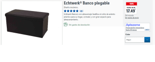 Banco plegable Echtwerk por 17.49€