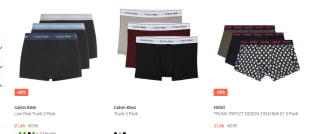 Diverse 3-pack boxers van bv BOSS, Tommy Hilfiger, Calvin Klein en Lacoste voor €19,31 dmv code bij The Little green Bag