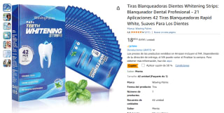 Tiras Blanqueadoras Dientes Whitening Strips por 9,50€