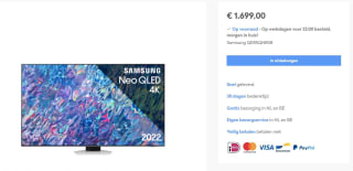 Samsung Neo QLED QN85B 85" voor €1.699 bij Bol.com