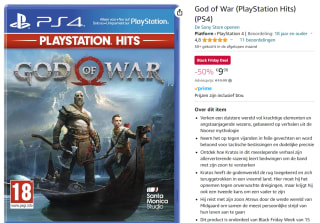 God of War (PlayStation Hits) (PS4) voor €9,98 bij Amazon.nl
