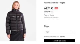 Anorak para Mujer Timberland Garfield por 69.99€
