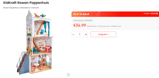 KidKraft Rowan Houten Terras Poppenhuis met 13 Accessoires voor €34,99 bij Ochama