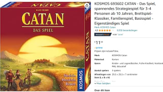 Catan basisspel voor €11,99 bij Amazon.nl