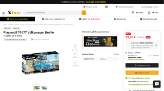Playmobil 70177 Volkswagen Beetle por 23,93€