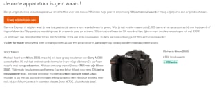 10% extra inruilwaarde op je oude apparatuur bij Kamera Express
