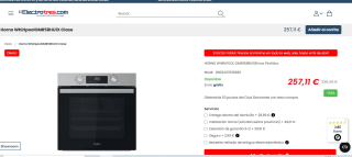 Horno pirolítico WHIRLPOOL OMR58HU1X Inox por 257,11€