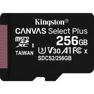 Kingston MicroSD Canvas Select Plus 256GB voor €9,75 bij Azerty