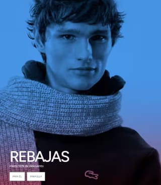 Rebajas hasta 50% dto en Lacoste oficial