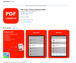 PDF Scan Convert Photo to PDF para iOS Gratis
