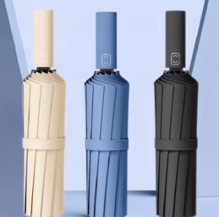 Paraguas reforzado de 24 varillas resistente al viento a los rayos UV desde 5,79€