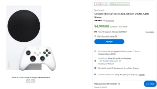 Xbox Series S 512GB Digital por $3,824 en Walmart con Banorte