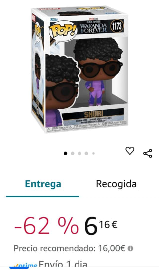 Funko Figura POP Marvel Black Panther Wakanda Forever Shuri por 5,40€