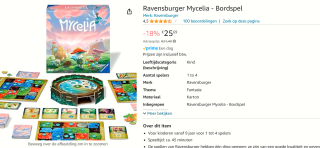 Ravensburger Mycelia - Bordspel voor €25.69 bij Amazon