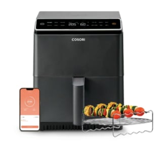 Freidora de Aire COSORI Dual Blaze (6.4 kg Negro) por solo 119€