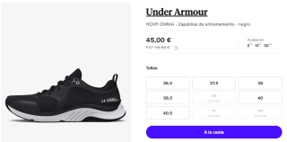 Zapatillas para Mujer Under Armour HOVR OMNIA por 45€