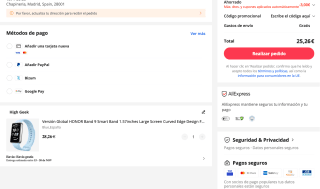 Pulsera de Actividad HONOR Band 9 SmartWatch 1.57" SpO2 96+ Modos Sport 5ATM por solo 25,26€