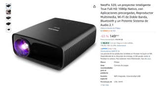 Philips NeoPix 320, un proyector Inteligente True Full HD 1080p Nativo, con Aplicaciones precargadas por 149€