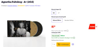 Agnetha Faltskog A+ (2Cd) Deluxe edition voor €8,10