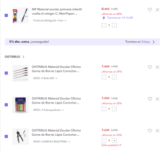 Vuelta al cole hasta 50% + 30% descuento EXTRA nuevas cuentas grandes ofertas