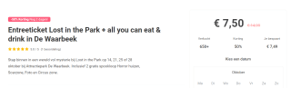 Avond Entreeticket Lost in the Park + all you can eat & drink in De Waarbeek via Tripper