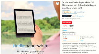 Kindle Paperwhite (16 GB): nu met een 6,8-inch display en instelbaar warm licht voor €139,99 bij Amazon