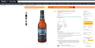 Cerveja Patagonia Weisse de 355ml - R$ 10,25