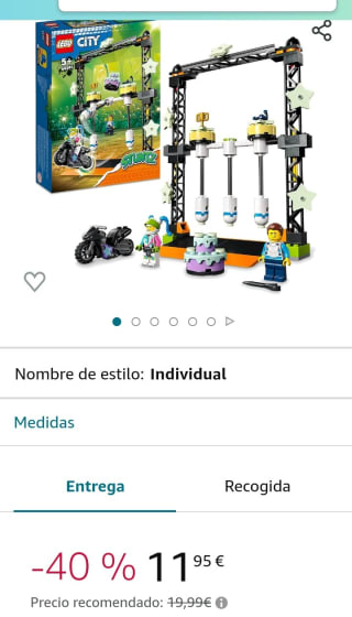 LEGO 60341 City Stuntz Desafío Acrobático:por 11,99€.